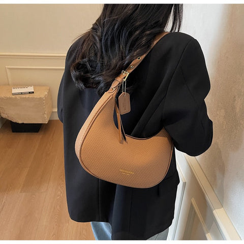 Elegant Halbmond-Schultertasche