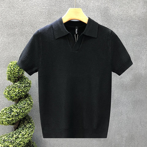 Must-Have Herren-Strick-Poloshirt Klassisch & Minimalistisch