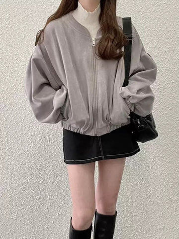 Oversized Bomberjacke mit Ballonärmeln Minimal Chic