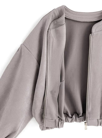 Oversized Bomberjacke mit Ballonärmeln Minimal Chic